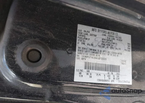 2004 Ford Expedition Nbx/Xlt from USA, damaged, VIN 1FMPU16L84LB72335